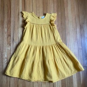 EUC Cat & Jack Gauze Flutter Sleeve Dress